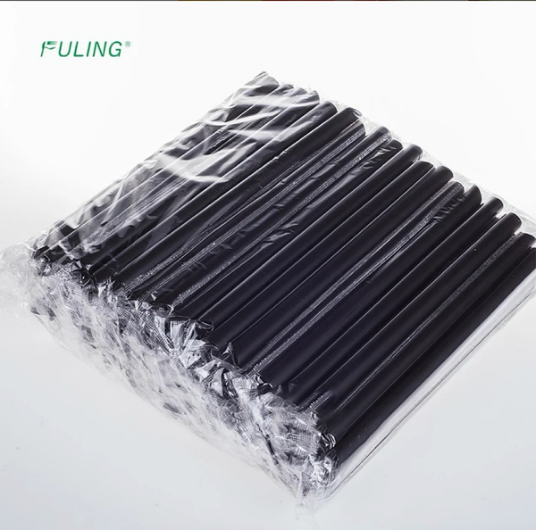 black boba straws 100pc