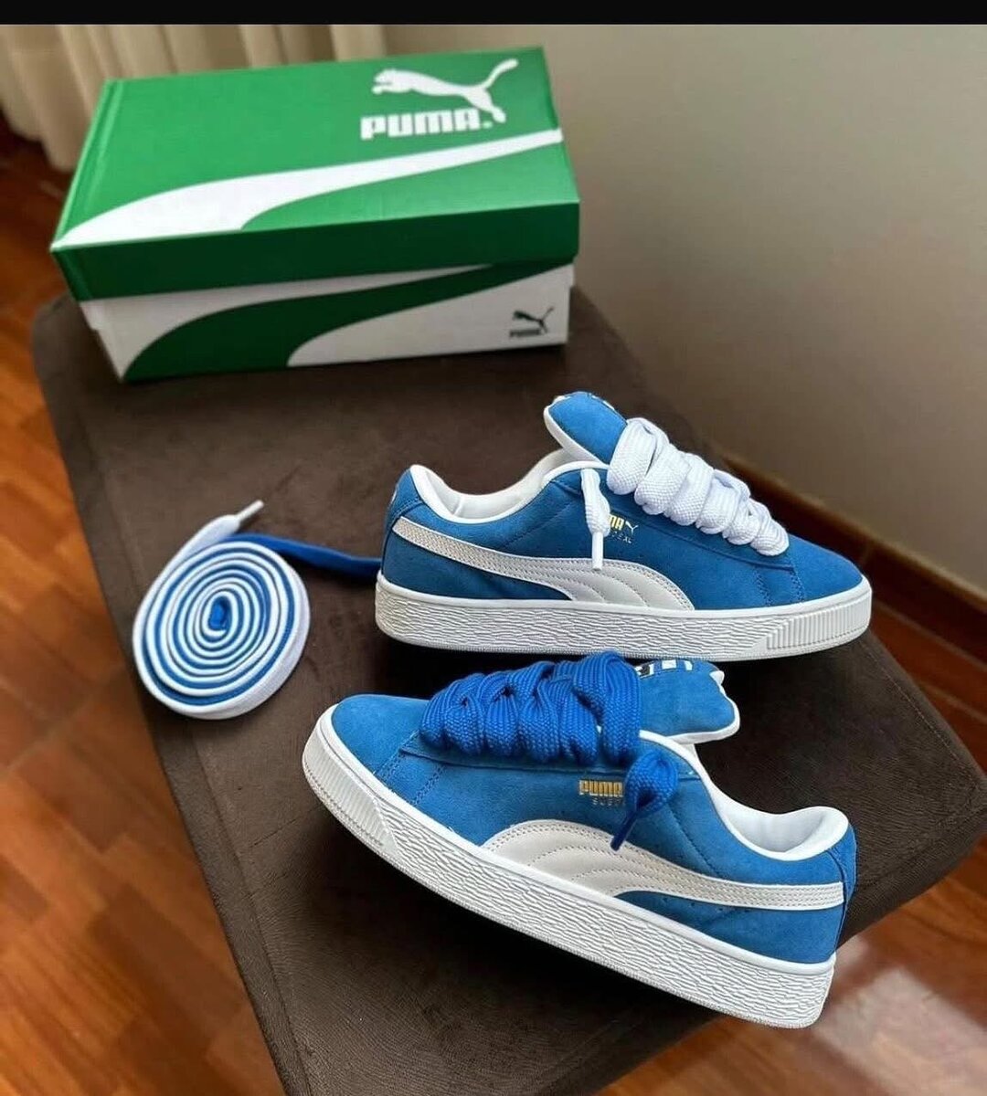 Baskets en daim pour femme