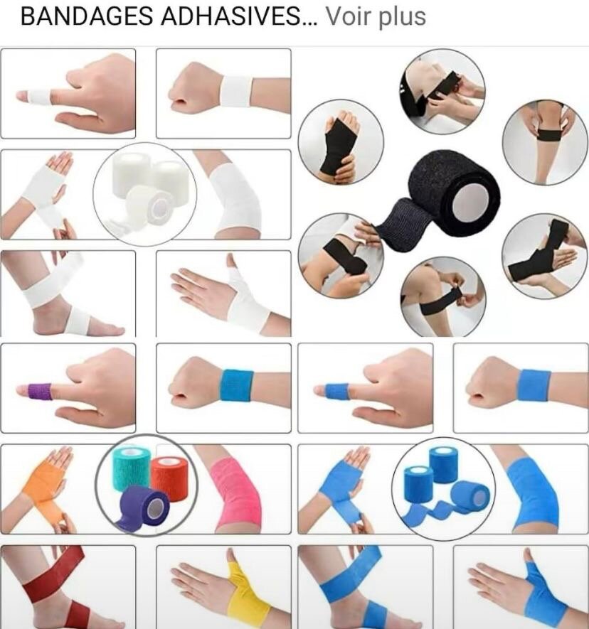 Bandage élastique cohésif