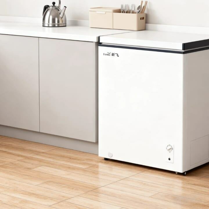 Congélateur à boîtier blanc