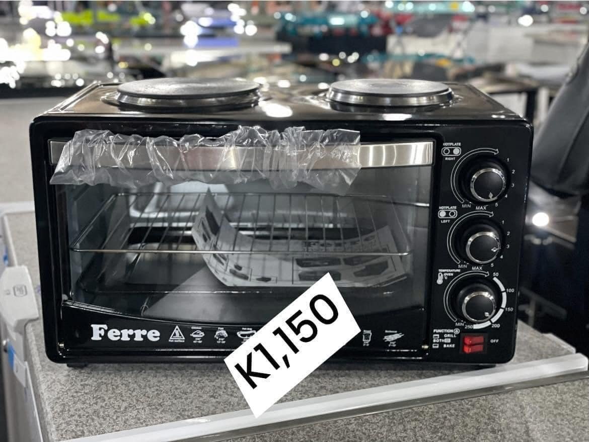 Electric oven & 2 plates cooker with an oven 