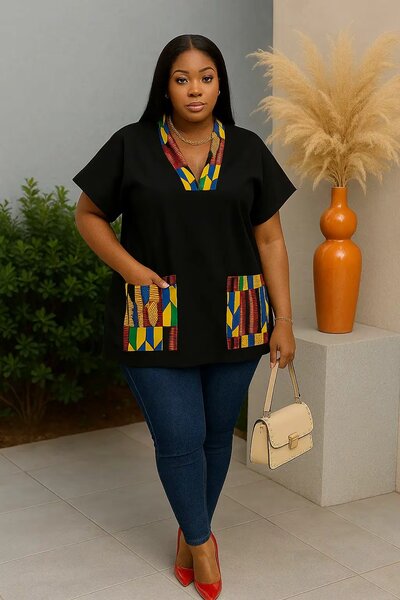 Haut africain colorée