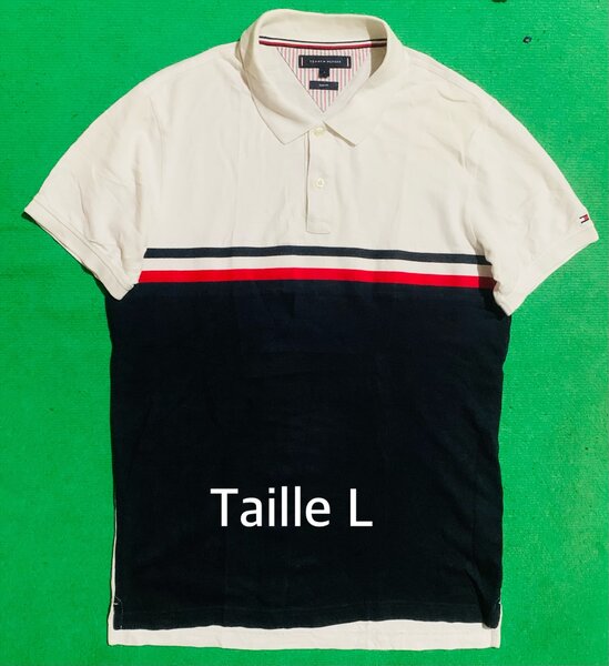 Polo à Rayures Hommes Taille L