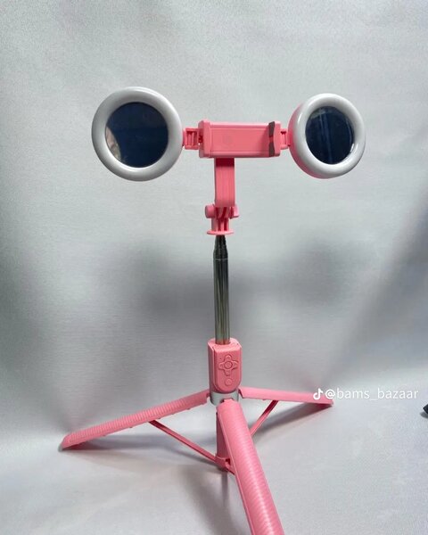 Trépied Selfie Stick avec Anneaux LED