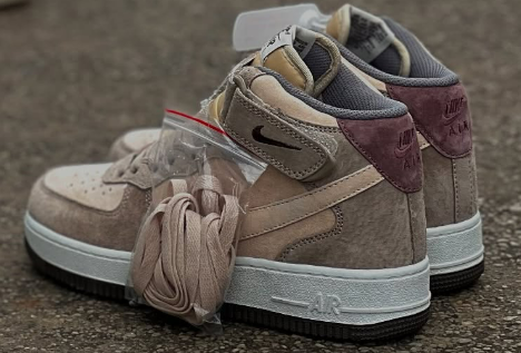 Step up your sneaker game with the Air Force 1 High Tops in premium suede material! 