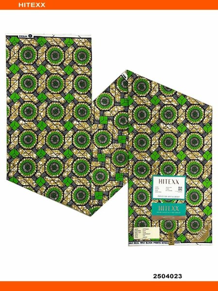 Tissu Africain Cire Vert