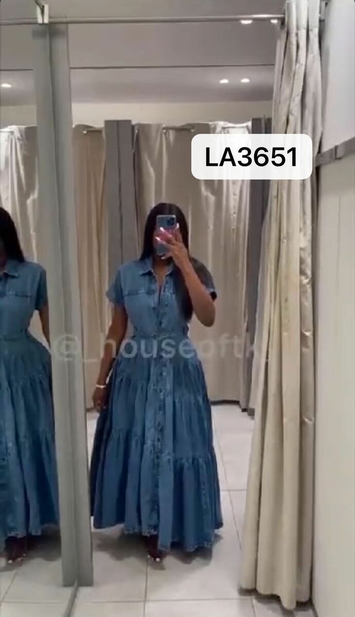 Robe en denim élégante