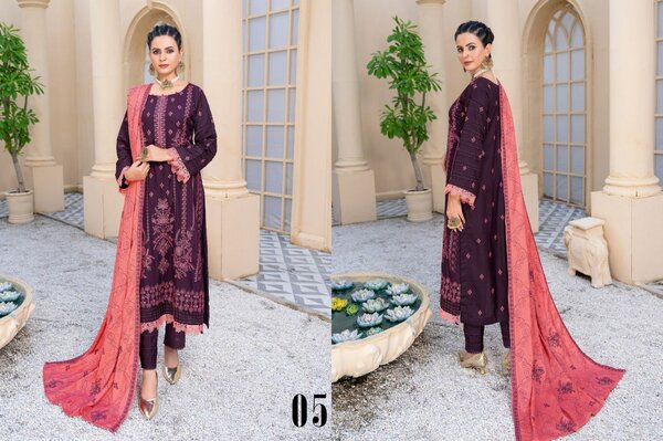 Dhanak embroidered