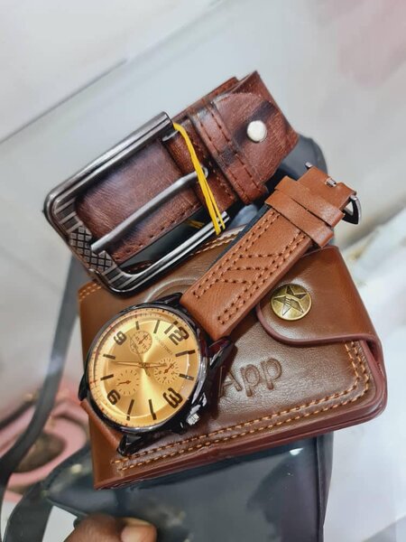 Mens combo (belt,watch& wallet)