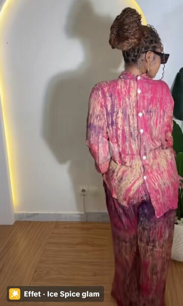 Ensemble femme chic en soie