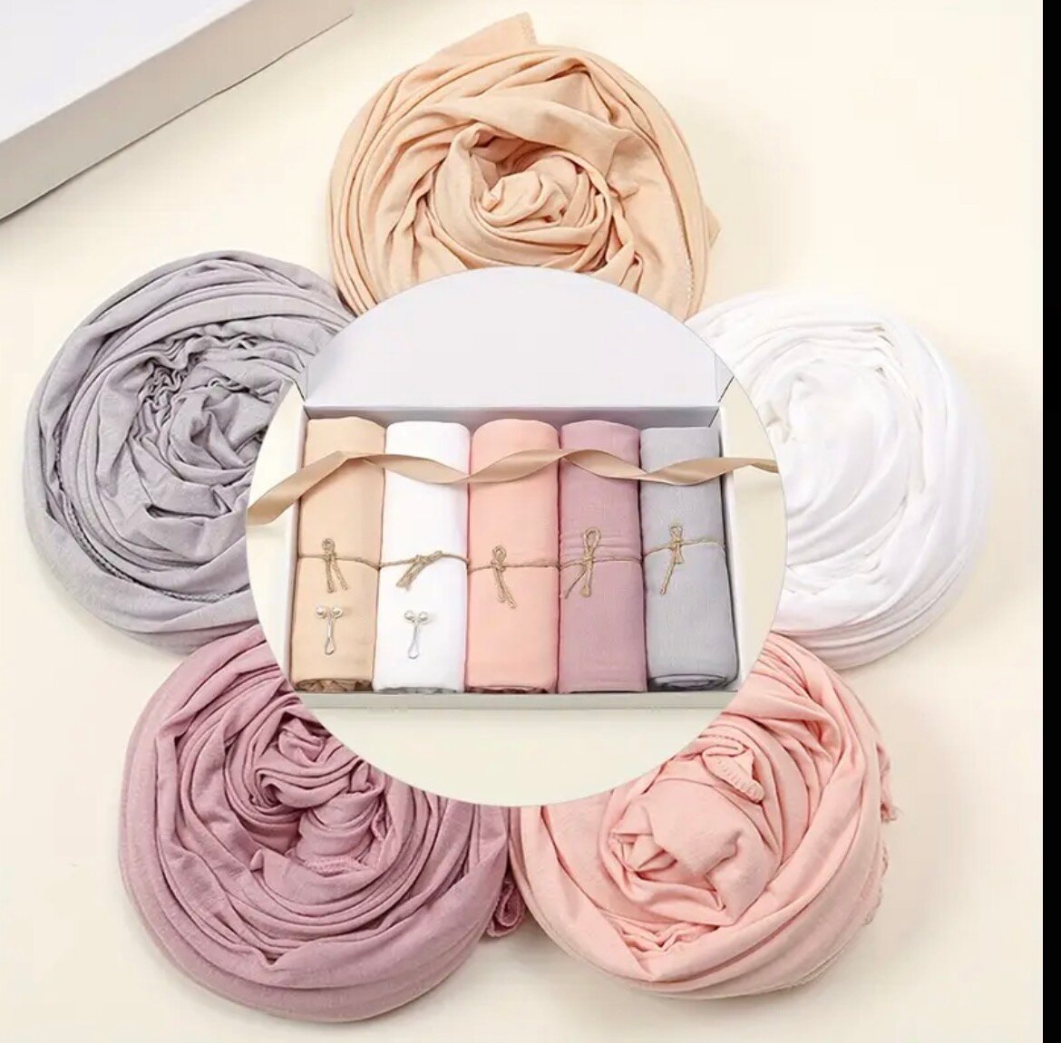 Châles Hijab en coton doux