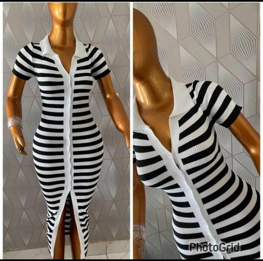 Robe Rayée Élégante