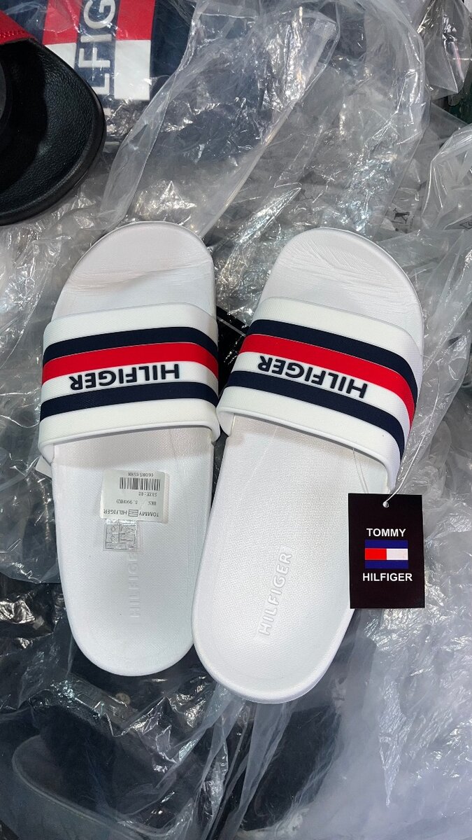 Claquettes Tommy Hilfiger Blanches