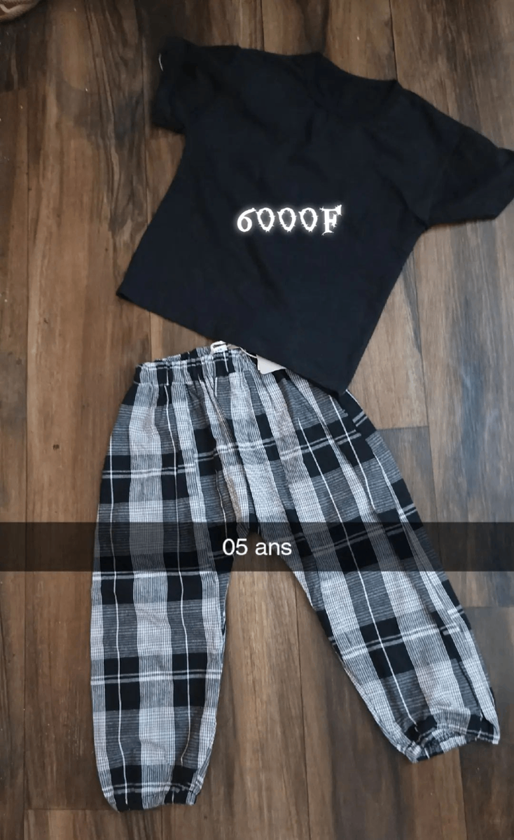 Ensemble enfant noir et blanc