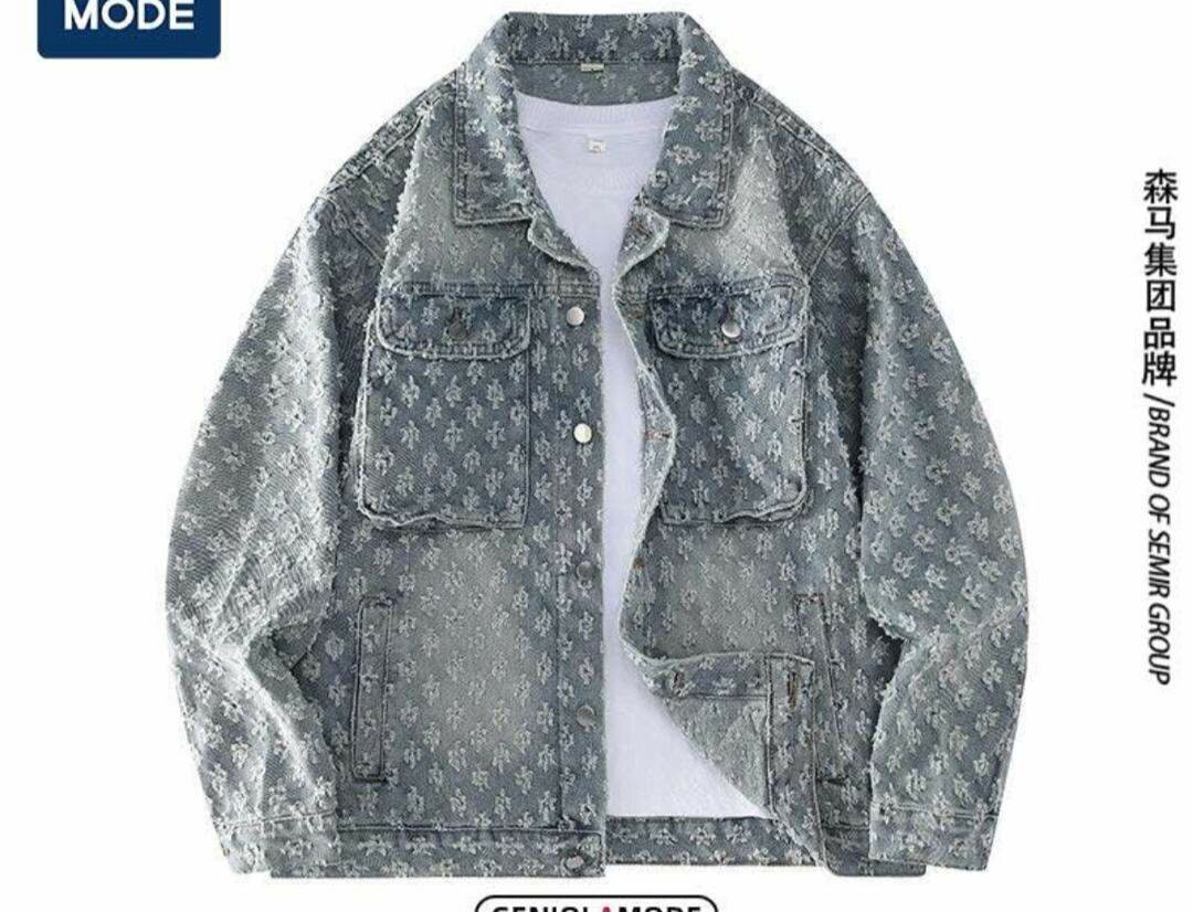 Veste en denim homme tendance