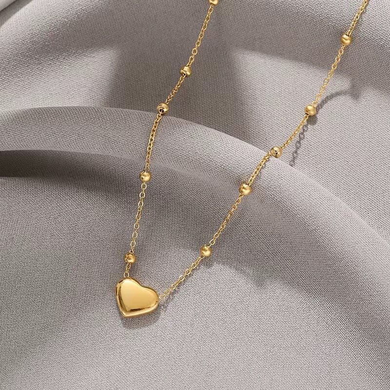 Collier Coeur Doré Minimaliste
