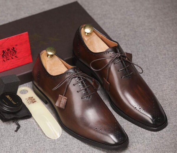 Richelieu élégantes en cuir