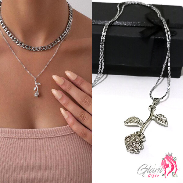 Rose Necklace Gift Box