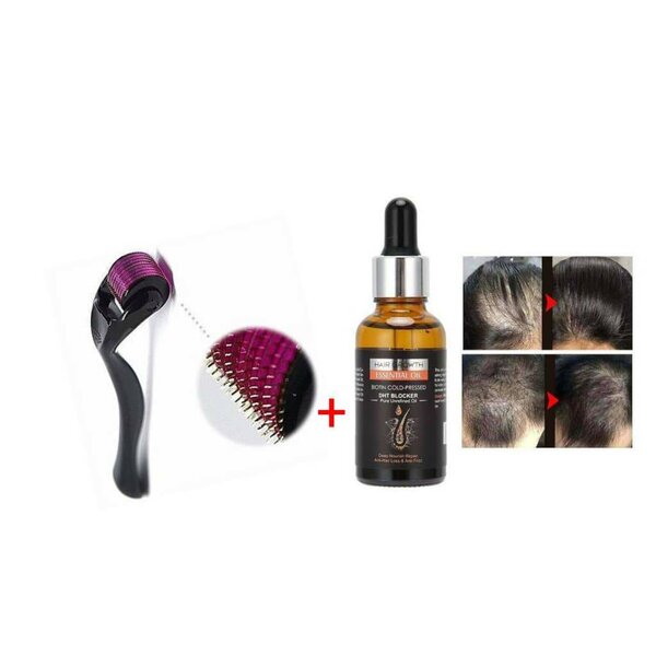 Dermaroller et huile Cheveux