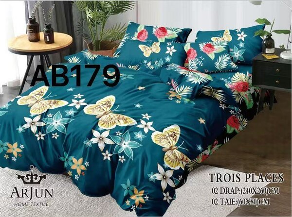 2 draps 2 taies d'oreillers