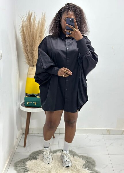 Robe chemise colorée tendance