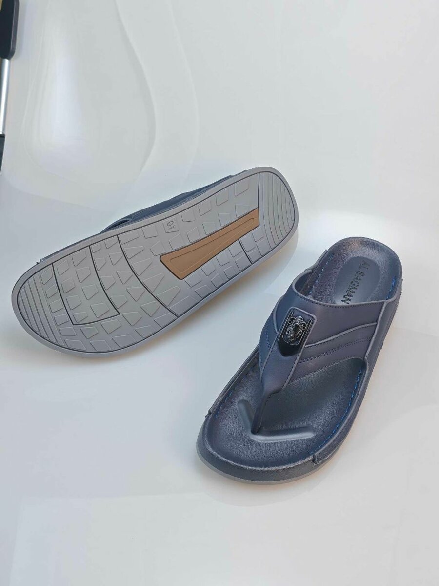 Tongs confort homme bleu marine