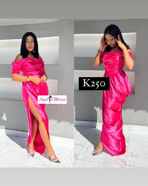 Women's Long Pink Dress