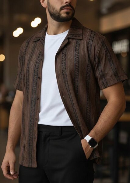 Chemise décontractée en lin