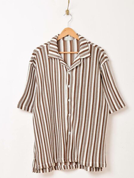 Chemise rayée en lin pour homme