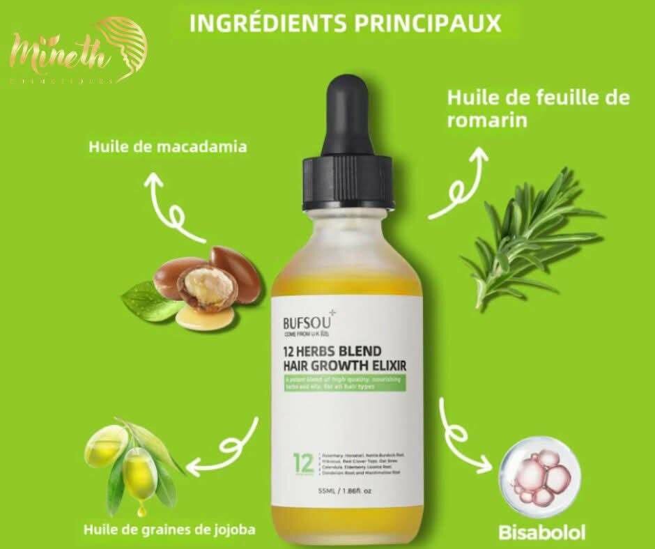 Élixir Croissance Cheveux 12 Herbes
