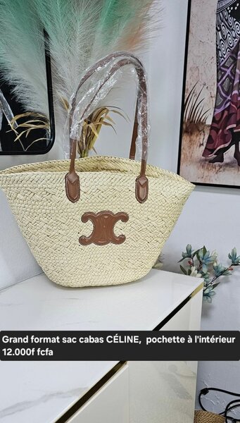 Sac cabas paille Céline