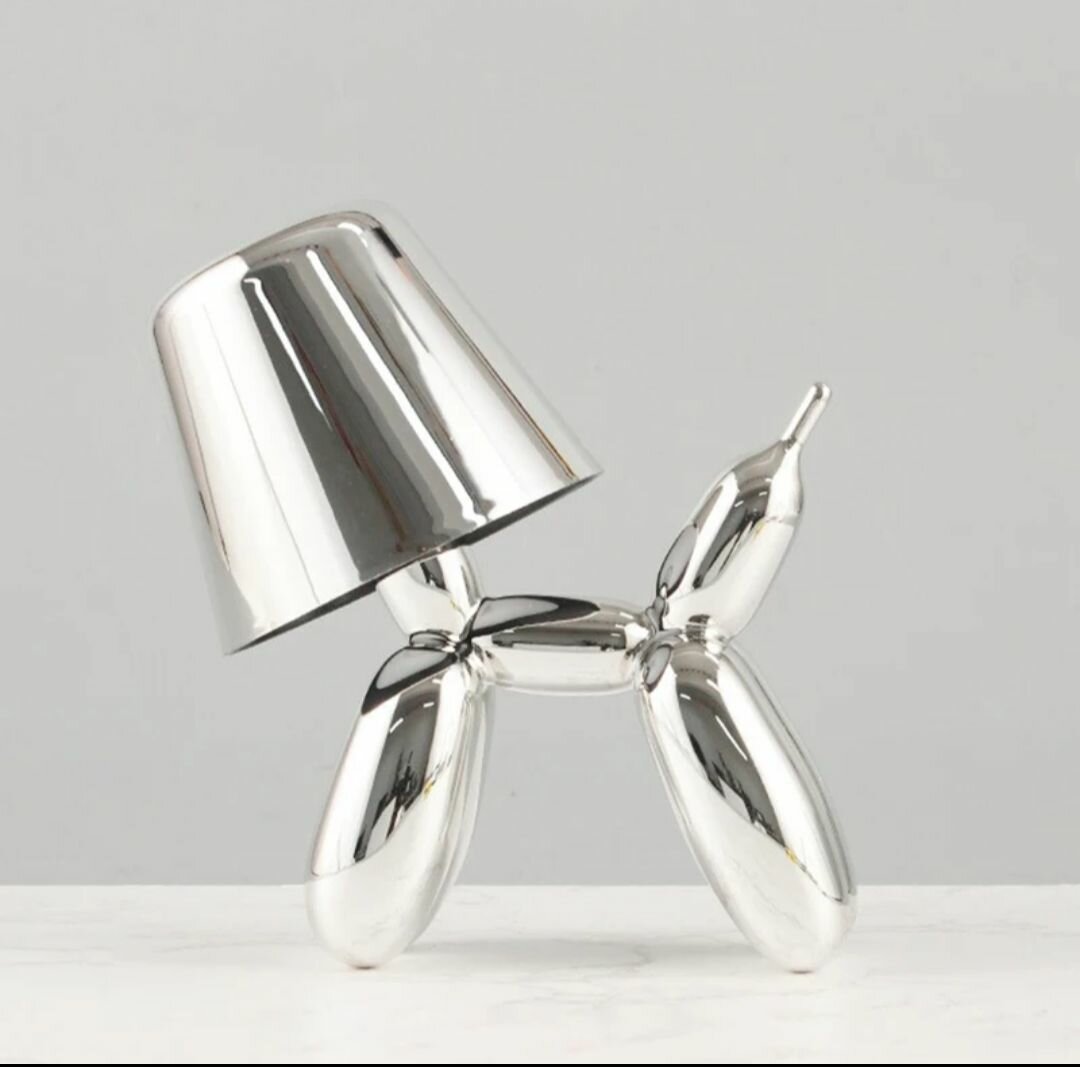 Beautiful puppy lamp 3 colors metal unique body unique