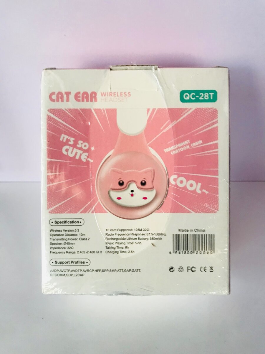 Cat Ear RGB Light wireless headset