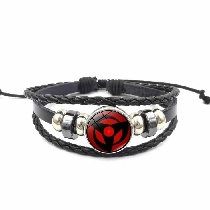 Bracelet cuir design rouge