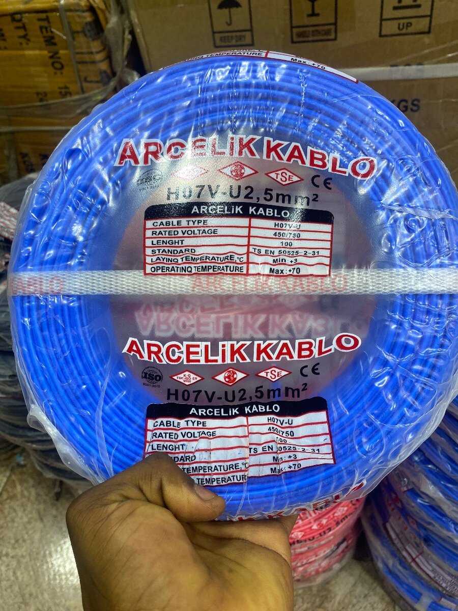 Câble électrique H07V-U 2.5mm²