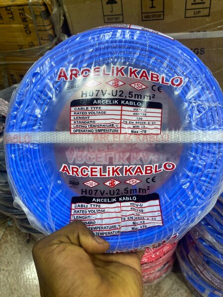 Câble électrique H07V-U 2.5mm²