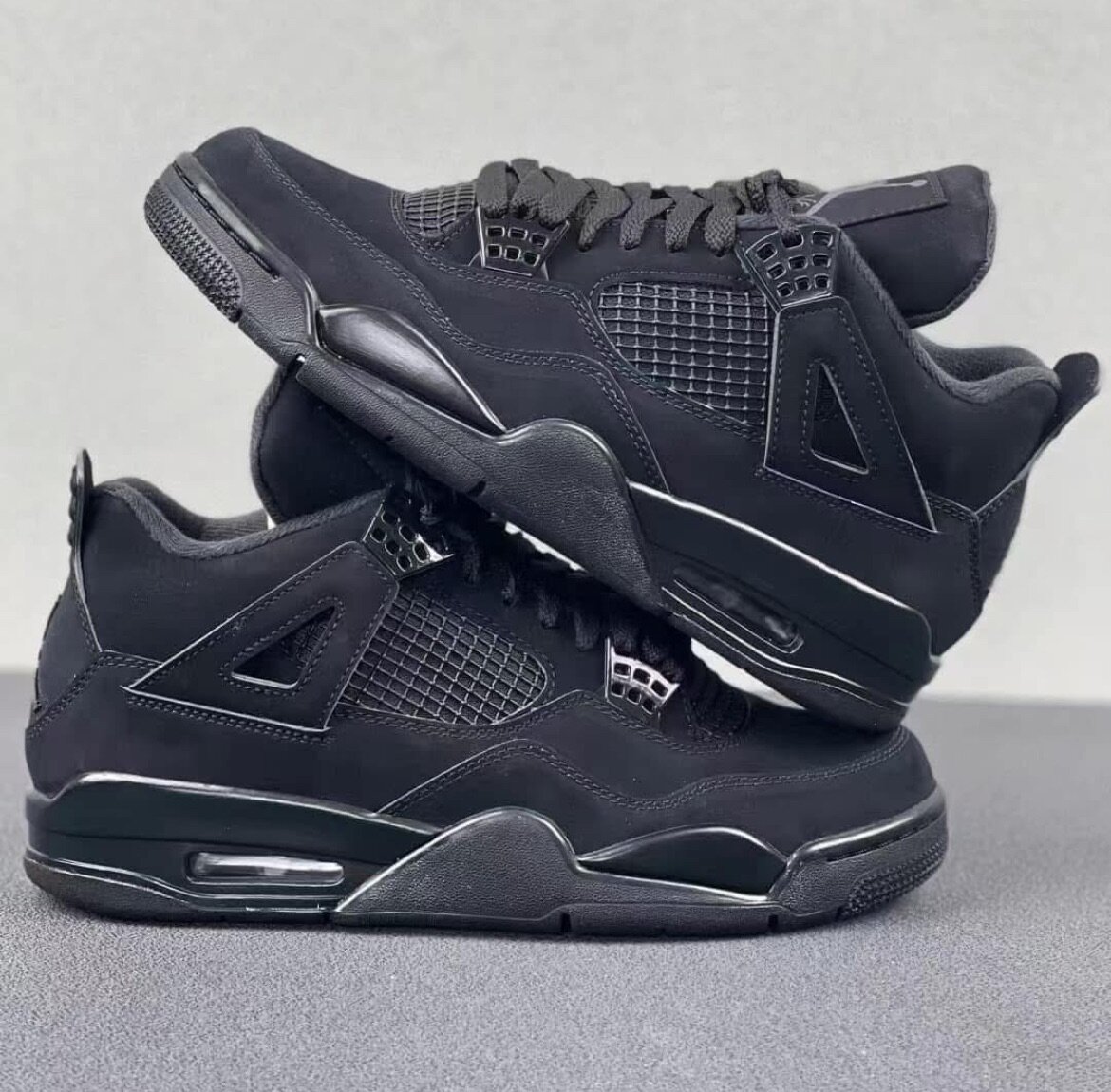Black Jordan 4s