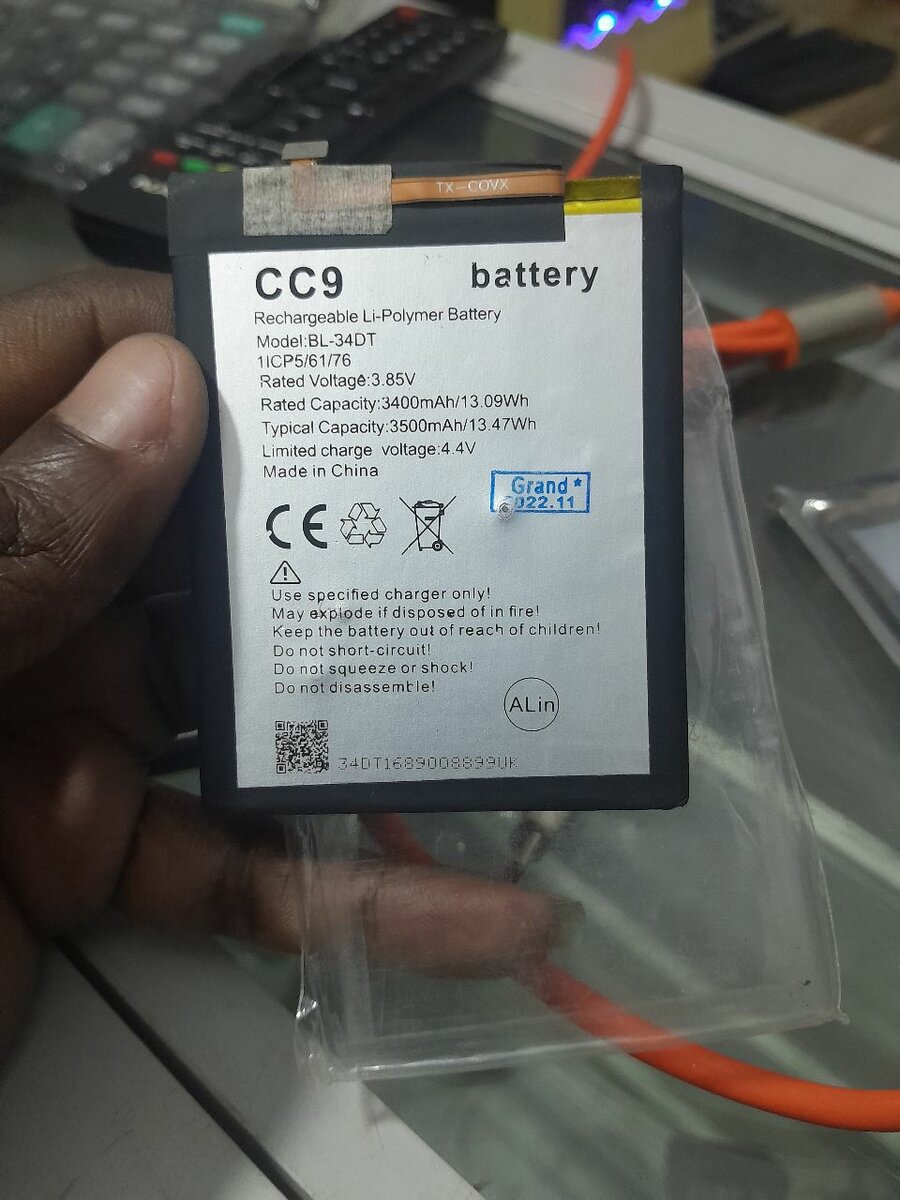 Batterie Rechargeable CC9 3400mAh