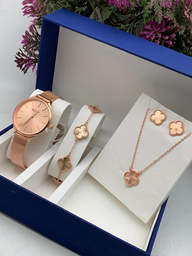 Watch  Bracelet  Necklaces Earrings