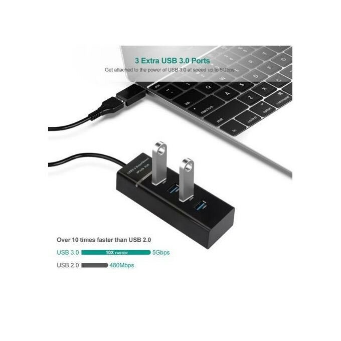 Hub USB 3.0 4-Port Rapide