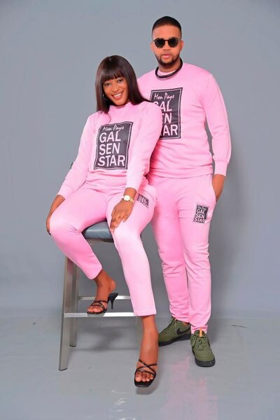 Ensemble survêtement rose pour couples