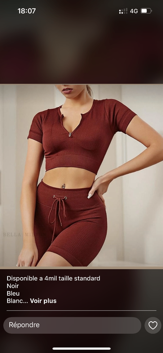 Ensemble sportif femme tendance