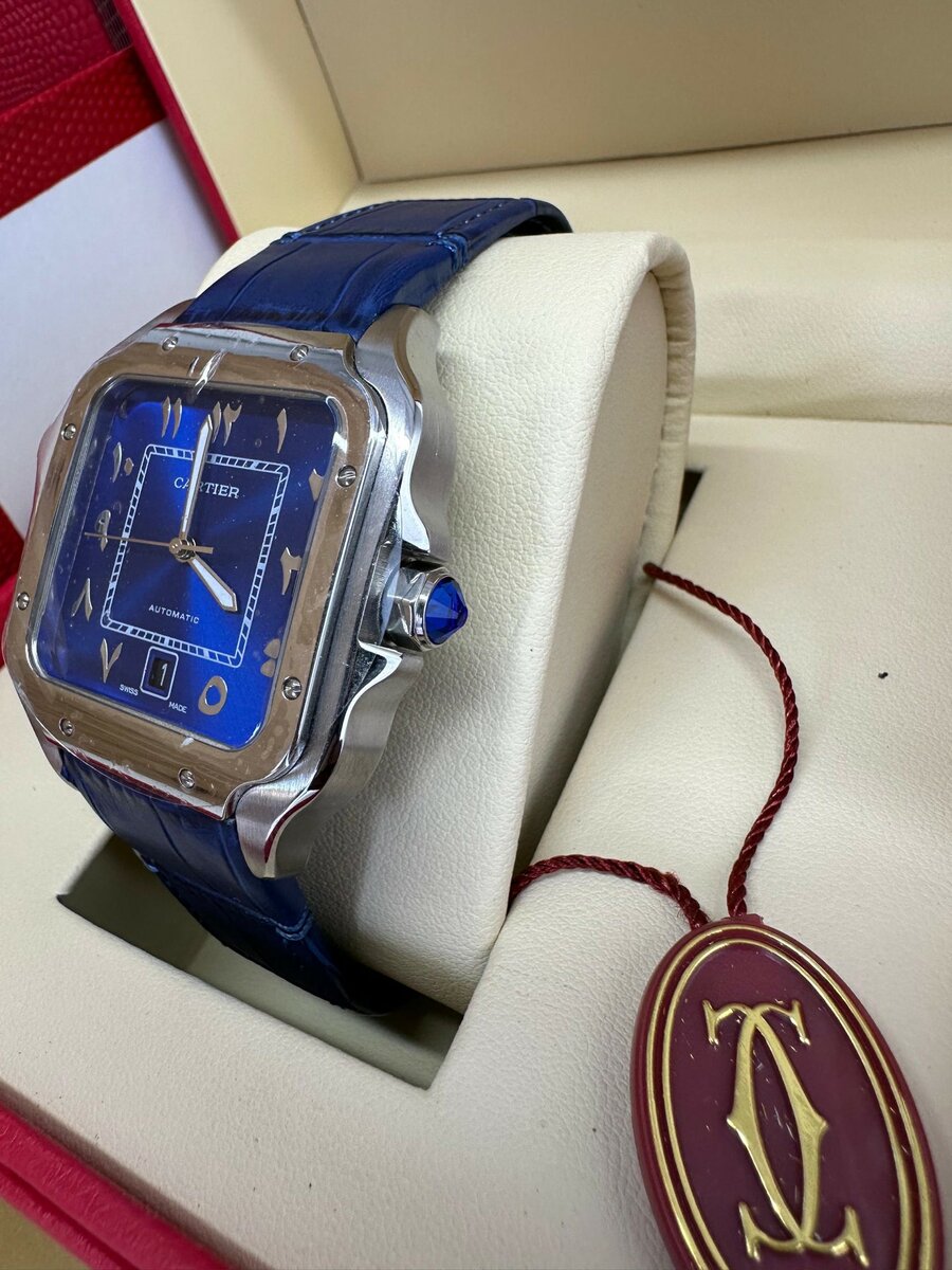 Top-Quality Cartier Santos Leather Watch For Men