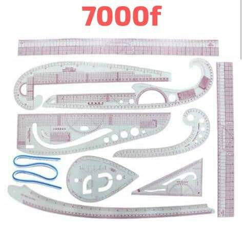 Set de règles de couture