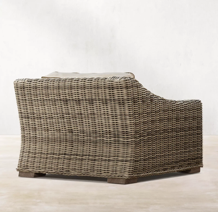 Fauteuil en rotin tressé