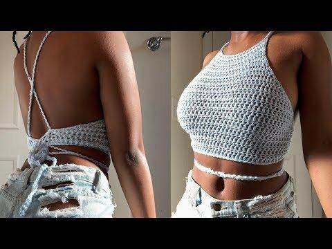 Top Crochet Femme Été