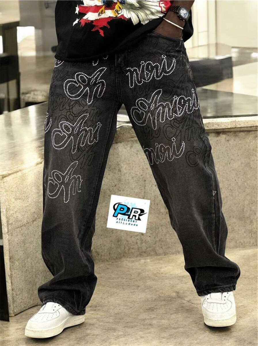 Jeans décontractés ornés