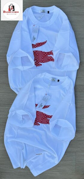 T-shirt blanc imprimé renard