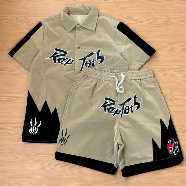 Leather top and down shorts