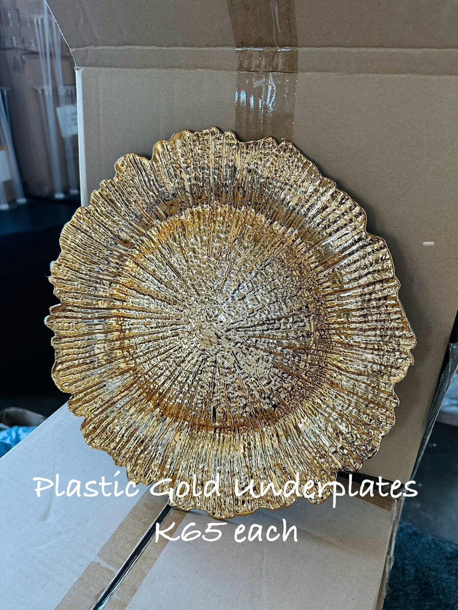 Plastic gold underplates